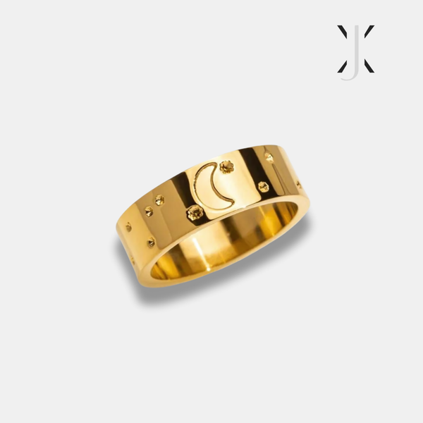 Starry Moonlight Gold Ring