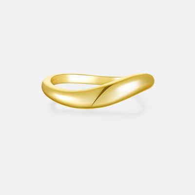 Mina Gold Wave Ring