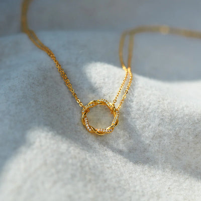 Twisted Nail Pendant Necklace