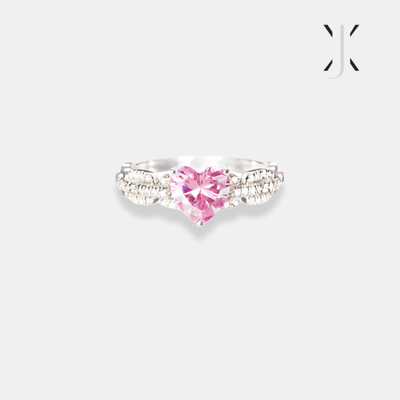 Granddaughter Heart Silver & Link Ring