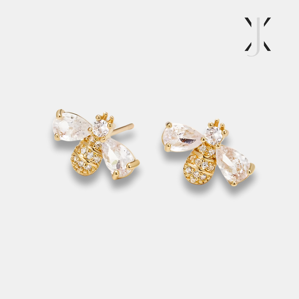 Crystal Bee Earrings