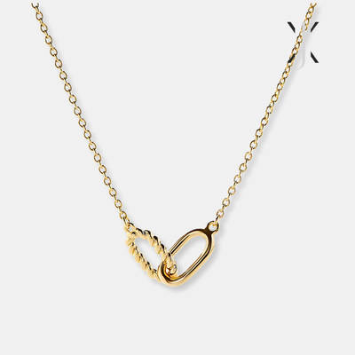 Double Ring Necklace