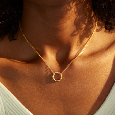 Twisted Nail Pendant Necklace