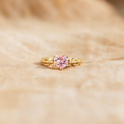 Granddaughter Heart & Link Ring