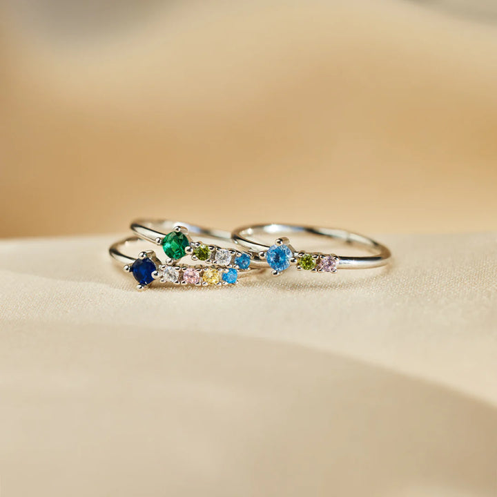 Birthstone Stacking Ring