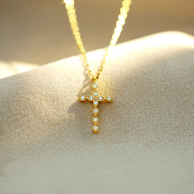 Marquise Cross Necklace