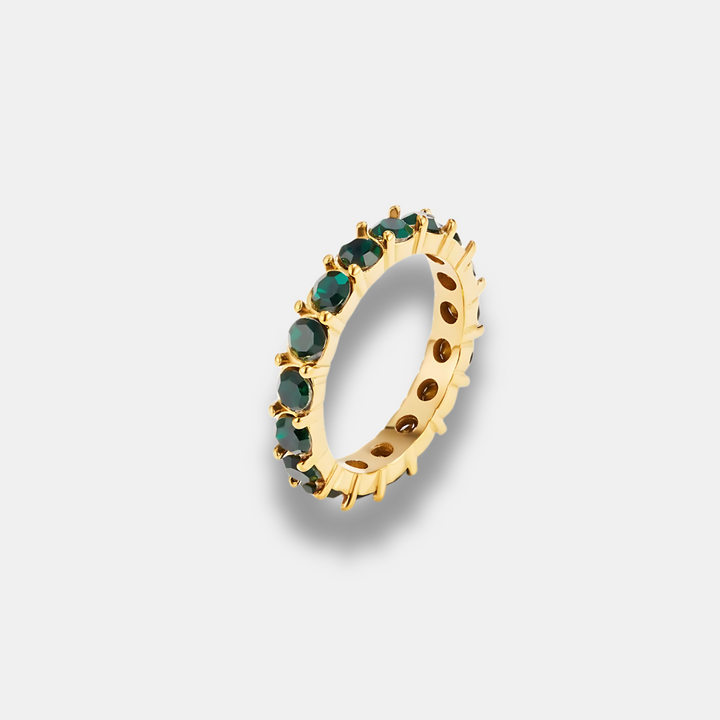 Emerald Beauty 18K Crystal Ring