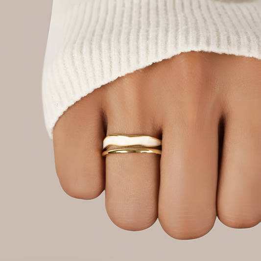 Layered Sahara Gold Ring