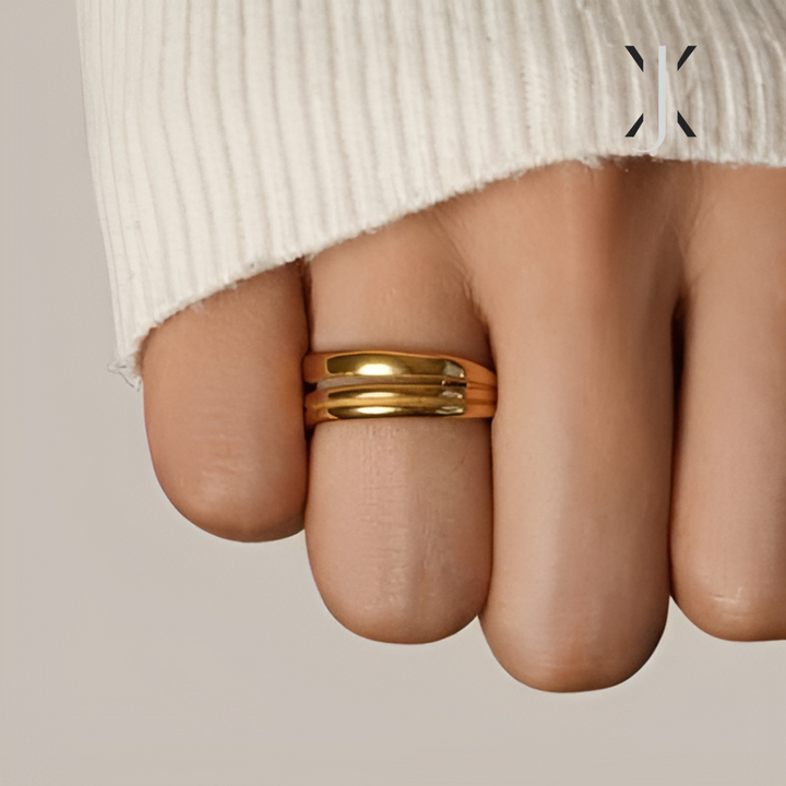 Lia Layered Gold Ring