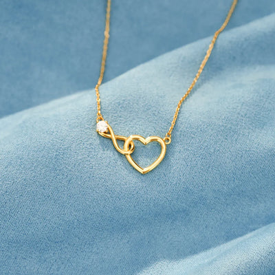 Infinity Love Heart Necklace