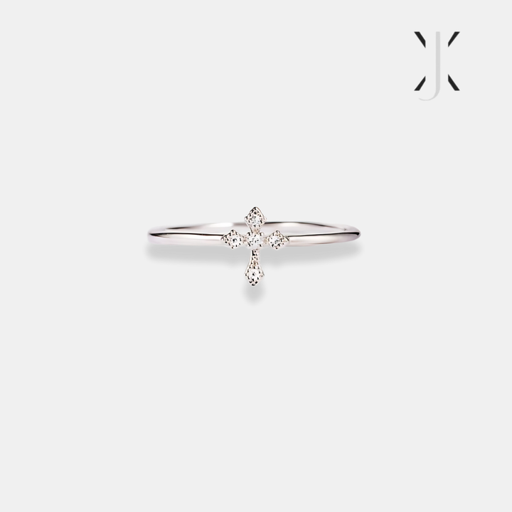 Minimalist Cross Ring