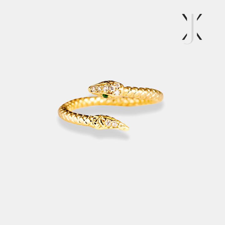 Anillo de Ouroboros con forma de serpiente