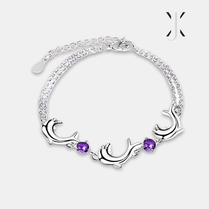 Dolphin Amethyst Bracelet