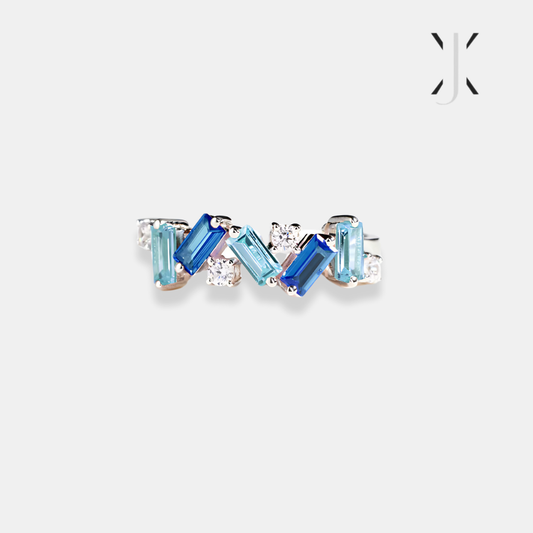 All Together Blue Band Ring