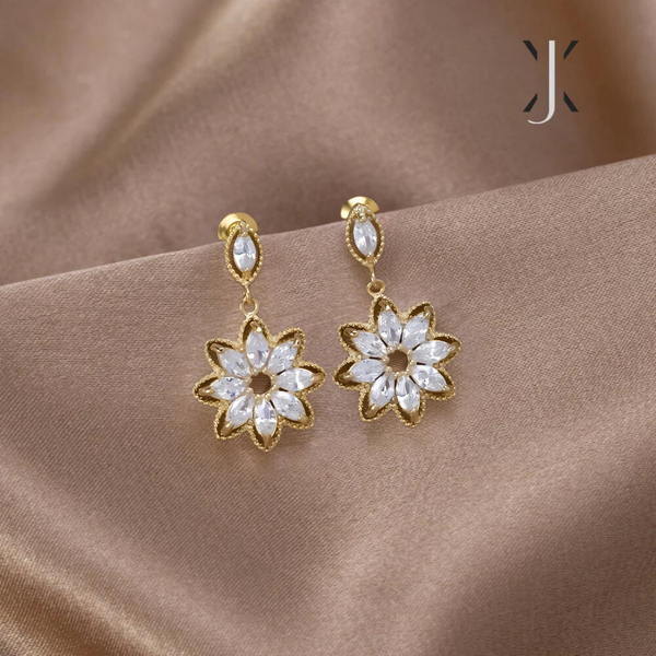 Crystal Sunflower Earrings