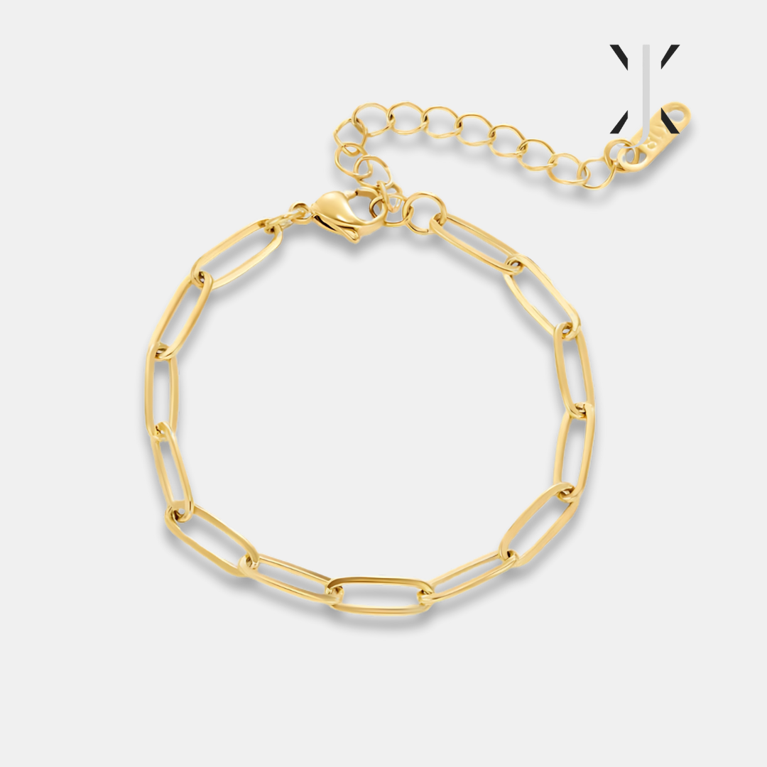 Paperclip Gold Bracelet