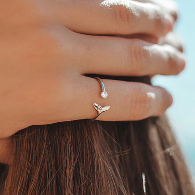 Whale Tail Sterling Silver Ring