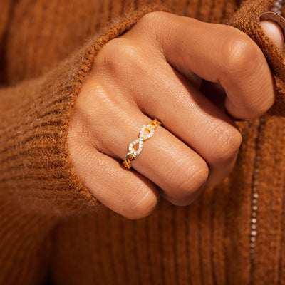 Christmas Infinity Ring