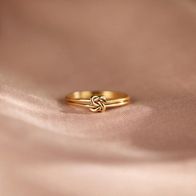 Elegant Double Knot Ring
