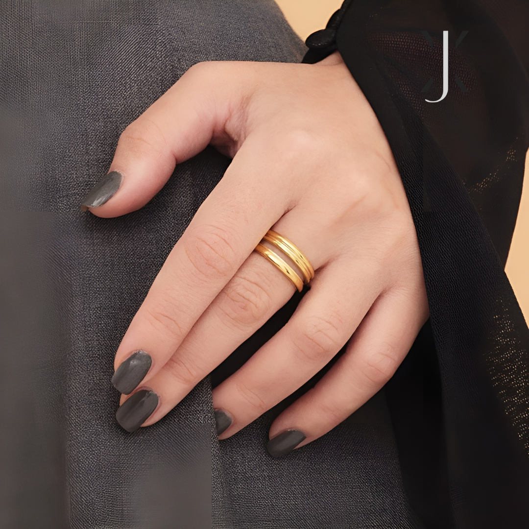 Lia Layered Gold Ring