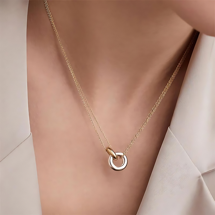 Double Circle Necklace