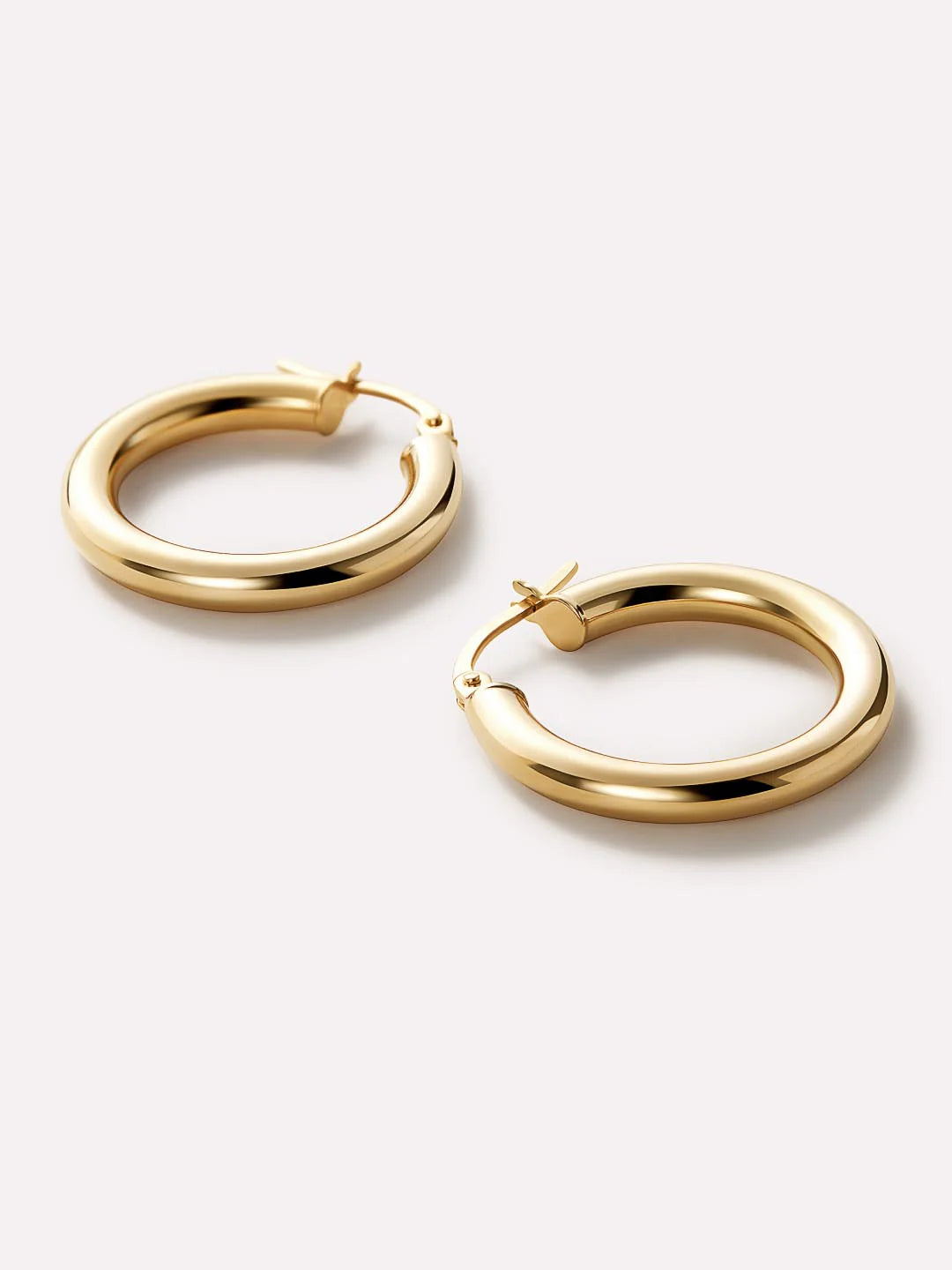 Large Tube Hoop Earrings