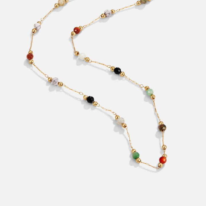 Colorful Natural Stone Necklace
