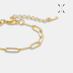 Paperclip Gold Bracelet