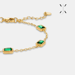 Trinity Emerald Bracelet