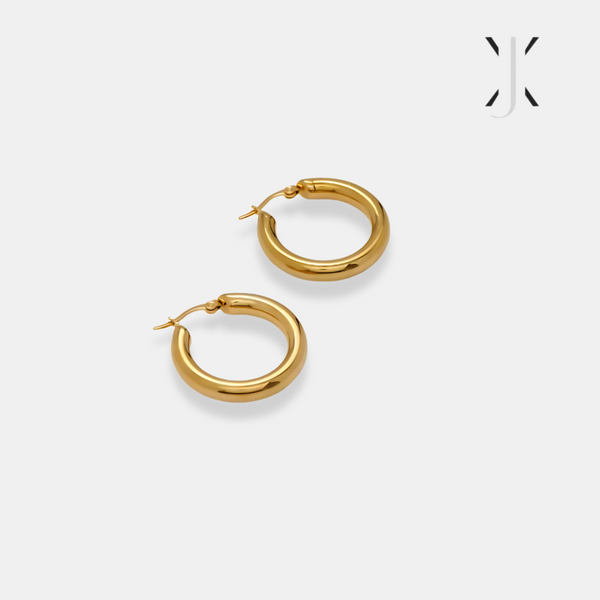 Small Tube Hoop Earrings