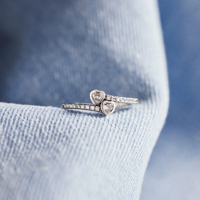 Daughter Two Heart Ring