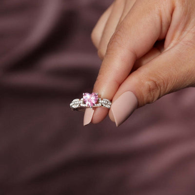 Granddaughter Heart Silver & Link Ring