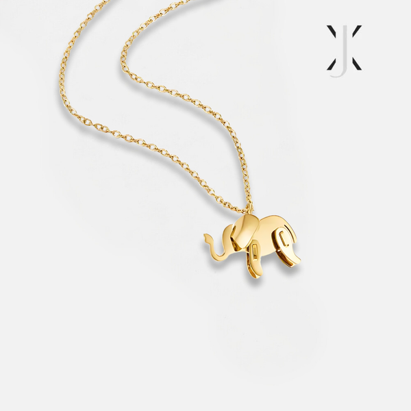 Gold Elephant Necklace