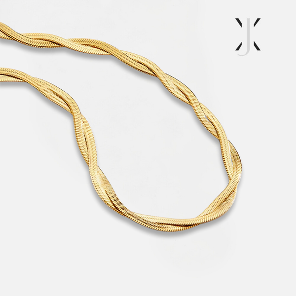 Chiara Twist Snake Chain Necklace