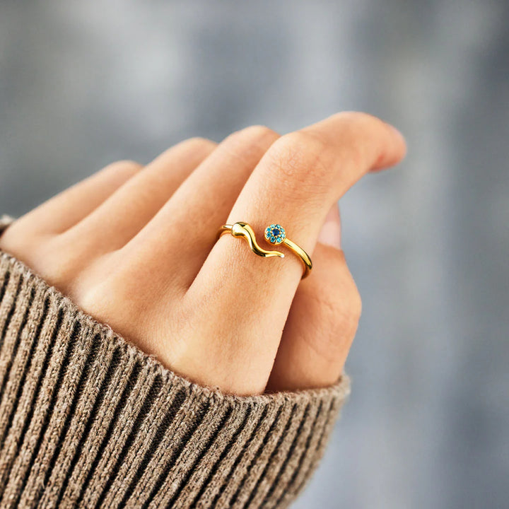 Gold Evil Eye Ring