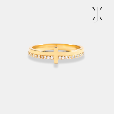 Golden Cross Ring