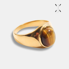 Oval Tiger Eye Ring