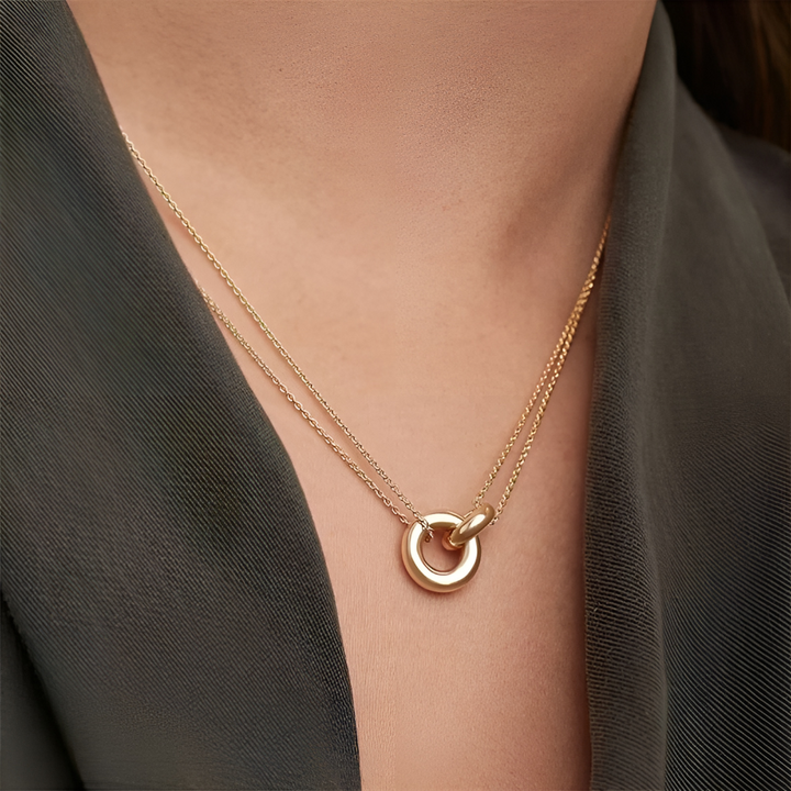 Double Circle Necklace