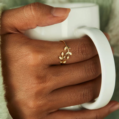 Leaf Whisper Ring