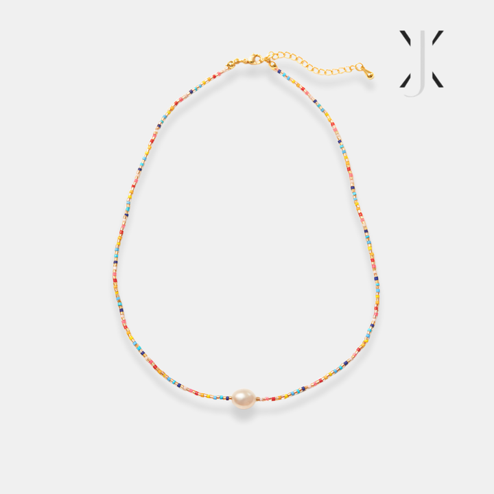 Rainbow Pearl Necklace