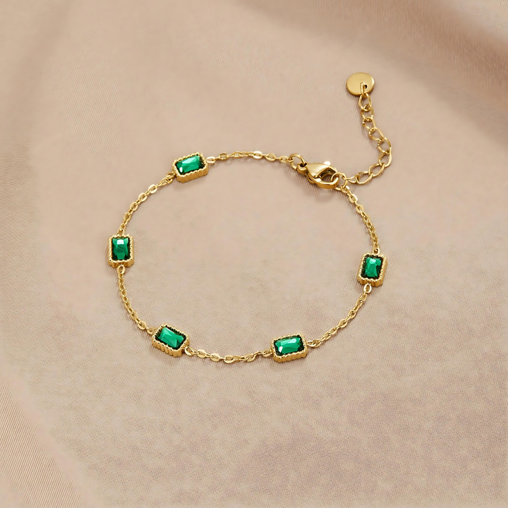 Trinity Emerald Bracelet