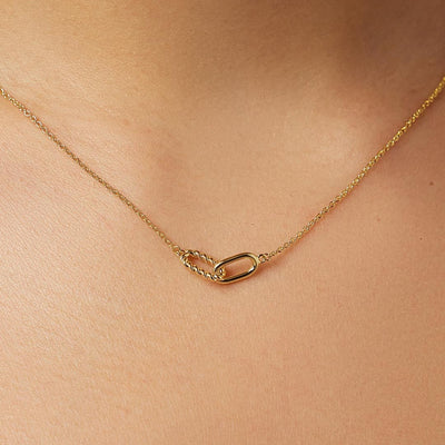 Double Ring Necklace