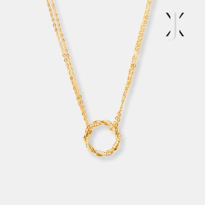 Twisted Nail Pendant Necklace