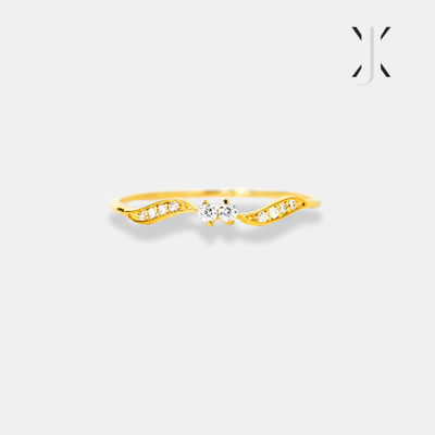 Stone Wavy Ring