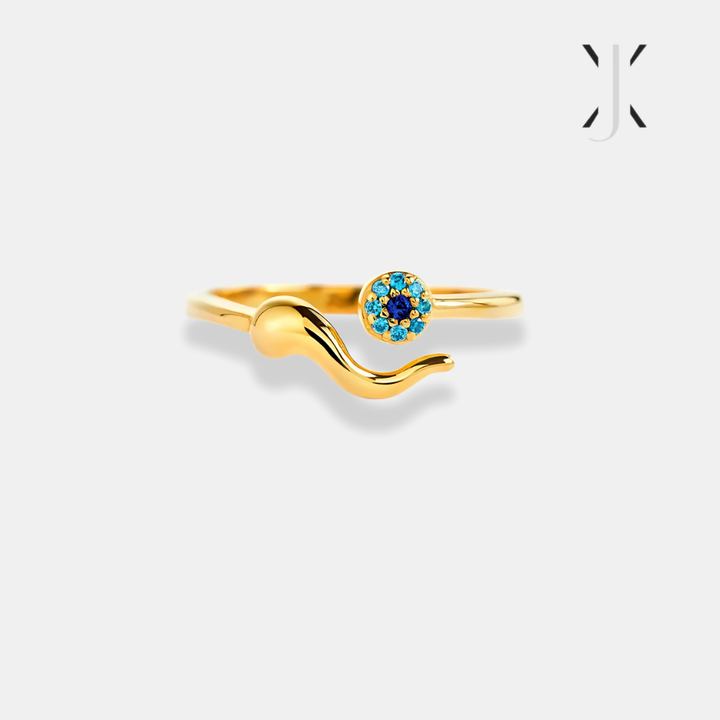 Gold Evil Eye Ring