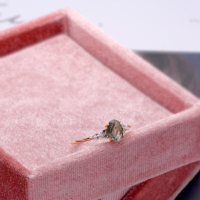Gilded Zircon Ring