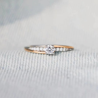 Two-Tone Sterling Silver Open Ring