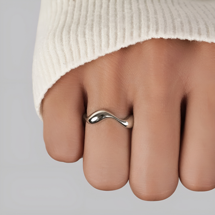 Silver Wave Ring