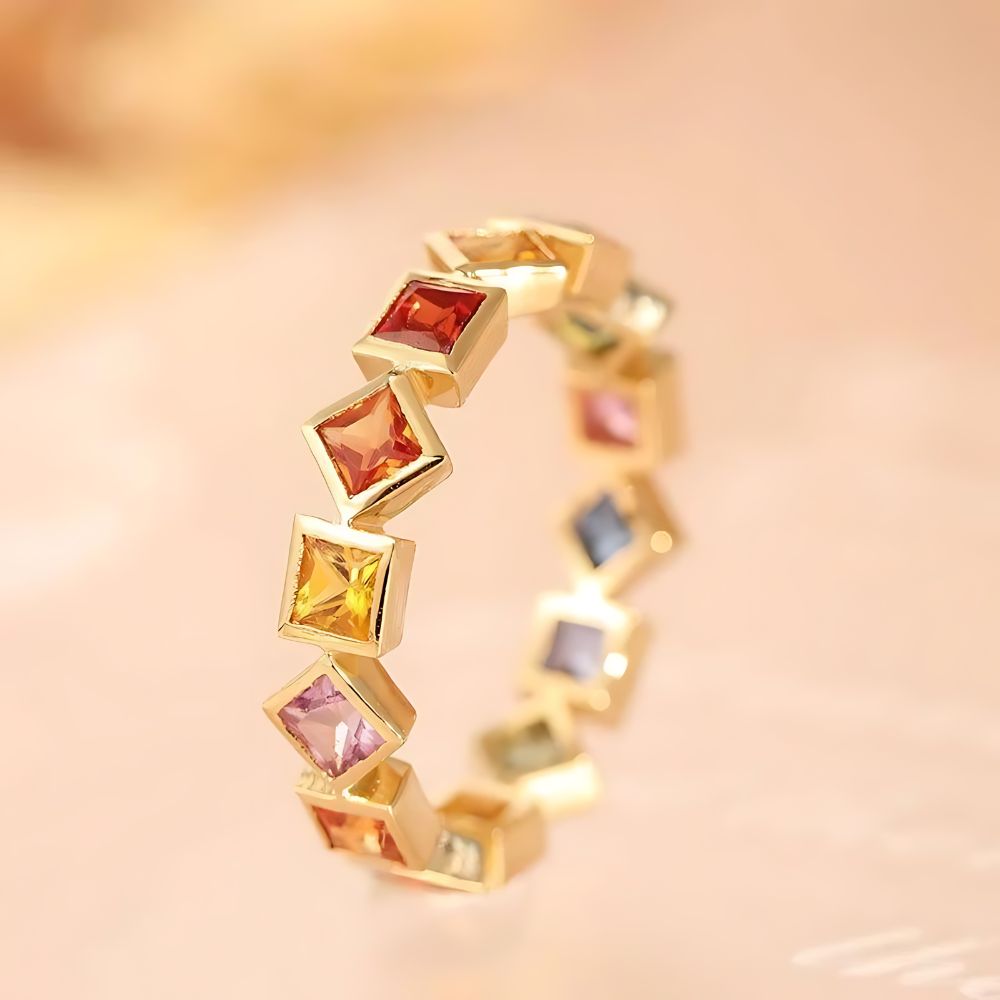 Amari Colorful Crystal Ring