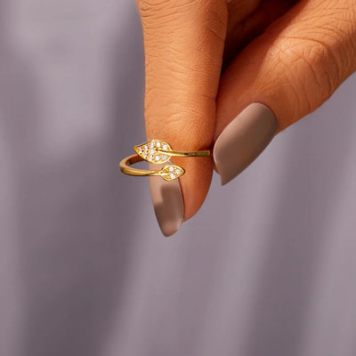 Double Leaf Ring